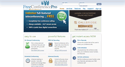 Desktop Screenshot of freeconferencepro.com