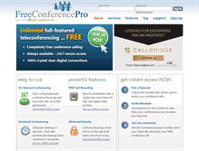 Tablet Screenshot of freeconferencepro.com